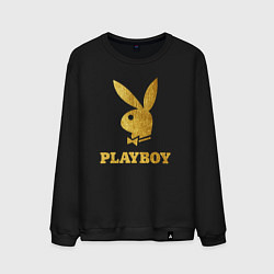 Свитшот хлопковый мужской PLAYBOY GOLD, цвет: черный