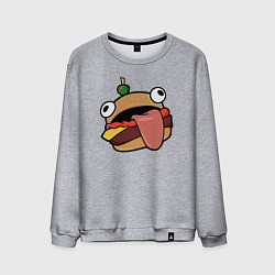 Свитшот хлопковый мужской Fortnite Burger, цвет: меланж