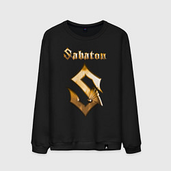 Свитшот хлопковый мужской SABATON, цвет: черный