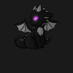 Свитшот хлопковый мужской Эндар дракон, цвет: черный — фото 2