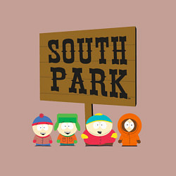 Свитшот хлопковый мужской South Park, цвет: пыльно-розовый — фото 2
