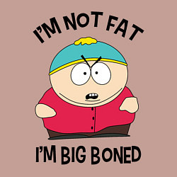 Свитшот хлопковый мужской Я не толстый, цвет: пыльно-розовый — фото 2