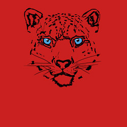 Свитшот хлопковый мужской Снежный барс, цвет: красный — фото 2