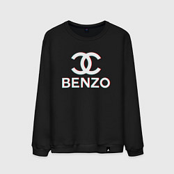 Свитшот хлопковый мужской BBT BENZO GANG, цвет: черный