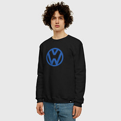 Свитшот хлопковый мужской Volkswagen, цвет: черный — фото 2