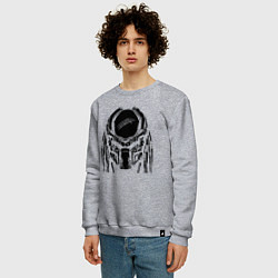 Свитшот хлопковый мужской PREDATOR, цвет: меланж — фото 2