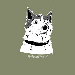 Свитшот хлопковый мужской Курьер - Шарик, цвет: авокадо — фото 2