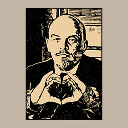 Свитшот хлопковый мужской Ленин Oko, цвет: миндальный — фото 2