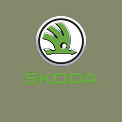 Свитшот хлопковый мужской Skoda, цвет: авокадо — фото 2