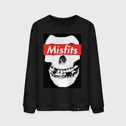 Свитшот хлопковый мужской Misfits, цвет: черный