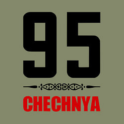 Свитшот хлопковый мужской 95 Chechnya, цвет: авокадо — фото 2