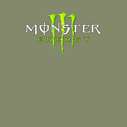 Свитшот хлопковый мужской MONSTER ENERGY, цвет: авокадо — фото 2