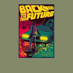 Свитшот хлопковый мужской Back to the Future, цвет: авокадо — фото 2