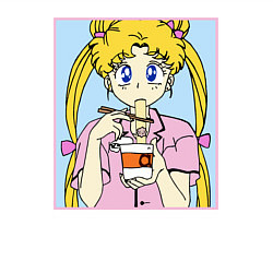 Свитшот хлопковый мужской Sailor Moon Usagi Tsukino, цвет: белый — фото 2