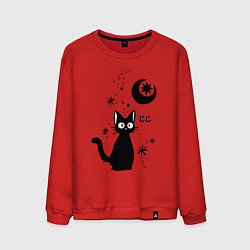 Свитшот хлопковый мужской Jiji Cat, цвет: красный