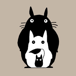 Свитшот хлопковый мужской Тоторо, цвет: миндальный — фото 2