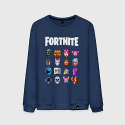 Свитшот хлопковый мужской FORTNITE, цвет: тёмно-синий