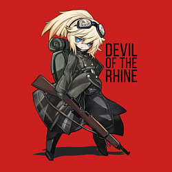 Свитшот хлопковый мужской Tanya - Devil of the Rhine, цвет: красный — фото 2