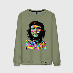 Свитшот хлопковый мужской Che, цвет: авокадо
