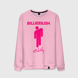 Свитшот хлопковый мужской BILLIE EILISH, цвет: светло-розовый