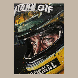 Свитшот хлопковый мужской Айртон Сенна, цвет: миндальный — фото 2