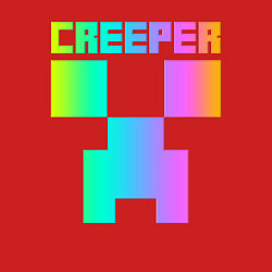 Свитшот хлопковый мужской MINECRAFT CREEPER, цвет: красный — фото 2