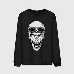 Мужской свитшот Skull and glasses