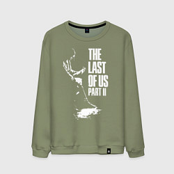 Свитшот хлопковый мужской Элли с гитарой, цвет: авокадо