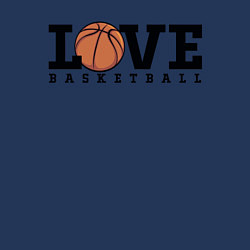 Свитшот хлопковый мужской Love Basketball, цвет: тёмно-синий — фото 2