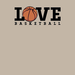 Свитшот хлопковый мужской Love Basketball, цвет: миндальный — фото 2