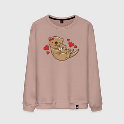 Мужской свитшот Милая морская выдра