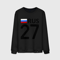Свитшот хлопковый мужской RUS 27, цвет: черный