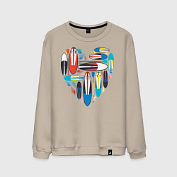 Мужской свитшот Sup serfing love