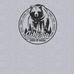 Свитшот хлопковый мужской Сибирь Дух России, цвет: меланж — фото 2