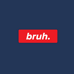 Свитшот хлопковый мужской Bruh, цвет: тёмно-синий — фото 2
