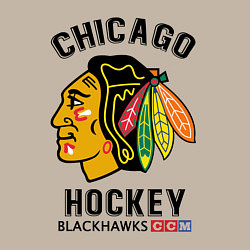 Свитшот хлопковый мужской CHICAGO BLACKHAWKS NHL, цвет: миндальный — фото 2