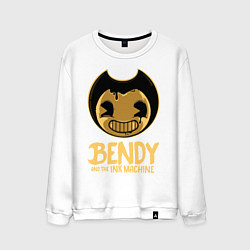 Свитшот хлопковый мужской Bendy And The Ink Machine, цвет: белый