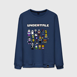 Свитшот хлопковый мужской UNDERTALE, цвет: тёмно-синий