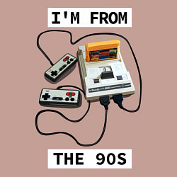 Свитшот хлопковый мужской Я из 90х, цвет: пыльно-розовый — фото 2