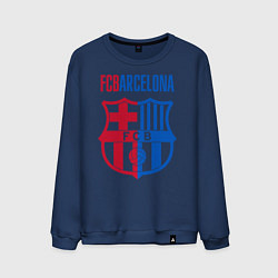 Свитшот хлопковый мужской Barcelona FC, цвет: тёмно-синий