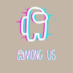 Свитшот хлопковый мужской Among us, цвет: миндальный — фото 2