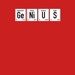 Свитшот хлопковый мужской GENIUS, цвет: красный — фото 2