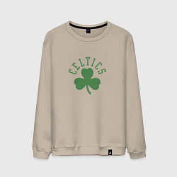 Свитшот хлопковый мужской Boston Celtics, цвет: миндальный