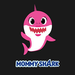 Свитшот хлопковый мужской Baby Shark Mommy, цвет: черный — фото 2