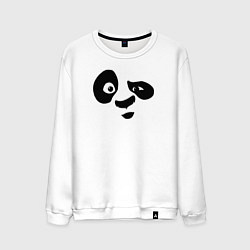 Свитшот хлопковый мужской Панда, цвет: белый