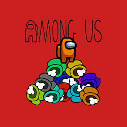 Свитшот хлопковый мужской Among Us Z, цвет: красный — фото 2