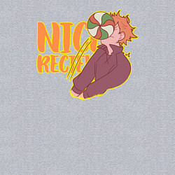 Свитшот хлопковый мужской Nice recieve, цвет: меланж — фото 2