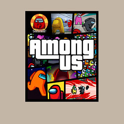 Свитшот хлопковый мужской AMONG US GTA, цвет: миндальный — фото 2