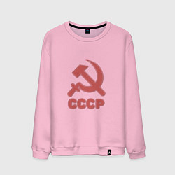 Свитшот хлопковый мужской СССР, цвет: светло-розовый
