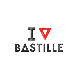 Свитшот хлопковый мужской I love Bastille, цвет: белый — фото 2